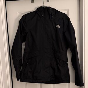 The North Face Women’s Black 3-in-1 rain coat, Fall coat, & Winter coat.